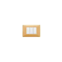 Placa ornament 4 module Vimar(Plana)Reflex amber