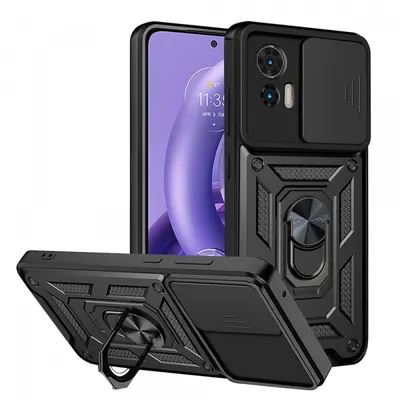Husa pentru Motorola Edge 30 Neo, Techsuit, CamShield, Neagra