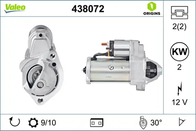 Electromotor (12v, 2kw) Potrivit Audi 80 B3, 80 B4, 90 B3, A4 B5, A4 B6, A4 B7, A6 C4, A6 C5, A6 C6, Cabriolet B3; Skoda Superb I; Vw Passat B5, Passat B5.5, Transporter T4 1.6d-3.0 09.86-08.11
