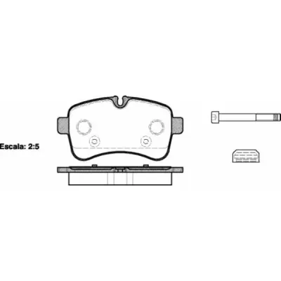 Set placute frana, frana disc REMSA 1282.00