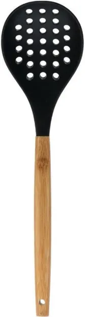 Lingură crestată din silicon Estia - Bamboo Essentials, 33 x 8,5 x 5,7 cm