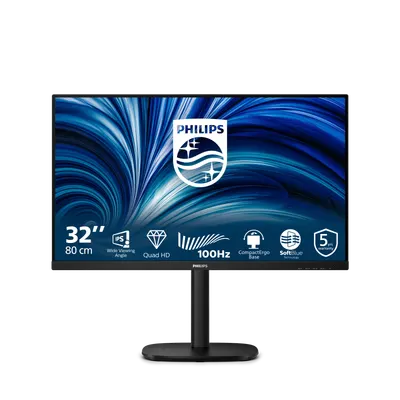 Monitor Consumer Philips 32B2N3500/00, 31.5", 2560 x 1440 pixeli, Black, 5 ani Garantie
