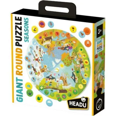 Headu - Puzzle Educativ rotund sa invatam Anotimpurile