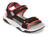 Sandale SKECHERS negre, TREAD SEEKER, din material textil