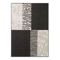 Covor pentru exterior și interior negru/crem 200x300 cm Haringey Acacia – Ted Baker