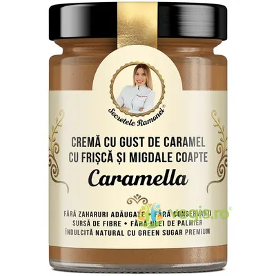 Caramella Crema cu Gust de Caramel, Frisca si Migdale Coapte Secretele Ramonei 350g