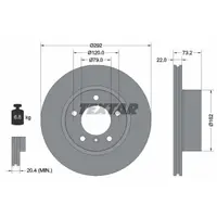 Disc frana TEXTAR 92132805
