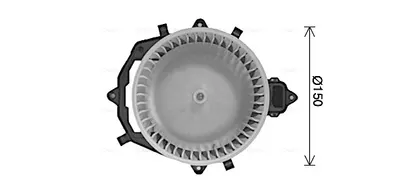 Ventilator Habitaclu Potrivit Citroen Berlingo Minivan, C4 Grand Picasso I, C4 Picasso I; Peugeot Partner Origin Minivan, Partner Tepee, Partner Minivan 1.6d-2.0d 10.06