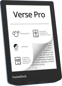 Cititor de cărți electronice PocketBook - Verse Pro, 6'', 512MB/16GB, Azure