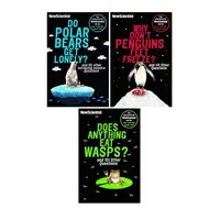 New Scientist 3 Books Set (Why don't Penguins' Feet Freeze, Do Polar Bears get Lonely, Does anything eat Wasps)