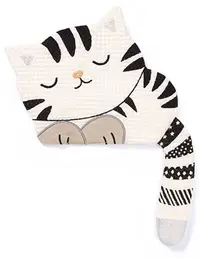 Jucărie bebeluși zgomotoasă pentru îmbrățișat BabyOno - Kitty, 17.5 cm
