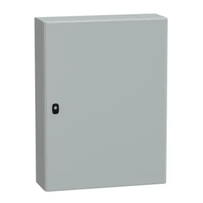 Usa simpla PanelSeT S3D cu/f. plas. mont. H800xL600xP200.IP66 IK10 RAL7035.