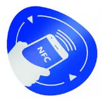 Tag NFC autoadeziv, rotund, albastru NFC-3016BL