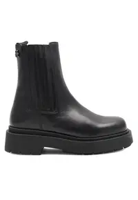 Botine dama - 590558808925436 - Piele naturala - Negru