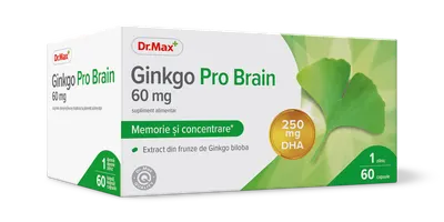 Dr. Max Ginkgo Pro Brain, 60 capsule moi