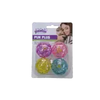 Pawise Colorful Plastic Balls pentru Pisici 4 Buc