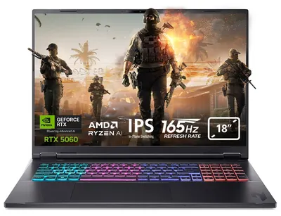 Laptop gaming Acer - Nitro 18 AI AN18-61-R14D, 18'', WQXGA, Ryzen AI 9, 165Hz, 64 GB RAM