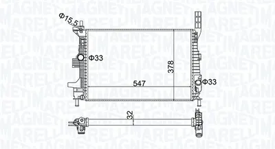 Radiator Racire Motor Potrivit Ford C-Max Ii, Focus Iii, Grand C-Max, Tourneo Connect V408 Nadwozie Wielko, Transit Connect V408 Minivan 1.0 1.6