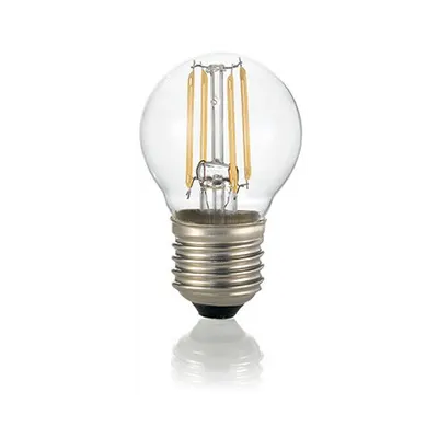 Bec LED Sfera transparent, dulie E27, 4 W - 3000 K, lumina calda