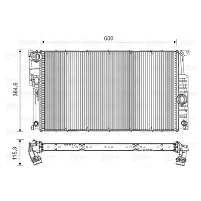 Radiator, racire motor VALEO 735455