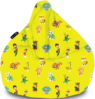 Fotoliu Puf Barbaron - PAW Patrol, galben