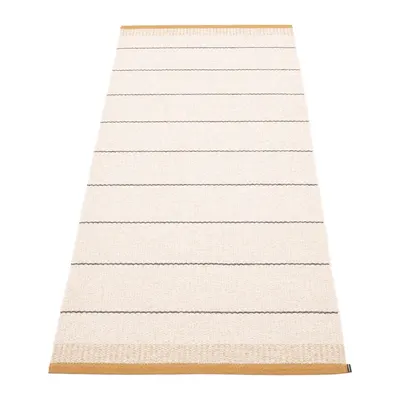 Covor tip traversă pentru interior și exterior galben ocru/crem 85x200 cm Belle Ochre – Pappelina