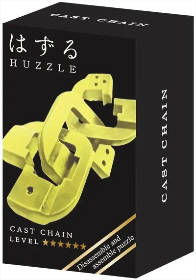 Puzzle logic metalic Hanayama - Mini Huzzle Cast Chain, gold