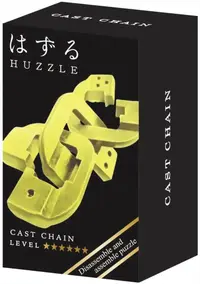 Puzzle logic metalic Hanayama - Mini Huzzle Cast Chain, gold