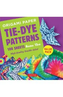Origami Paper 100 Sheets Tie-Dye Patterns 6 (15 CM): Tuttle Origami Paper: High-Quality Double-Sided Origami Sheets Printed with 8 Different Designs (