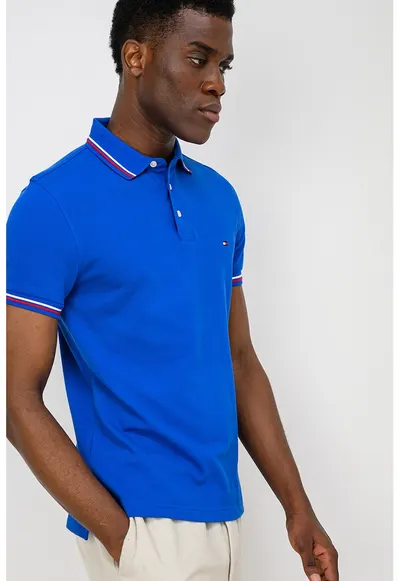 Tricou polo slim fit - Albastru royal