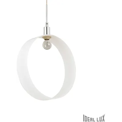 Lustra Anello Big, 1 bec, dulie E27, D:300mm, H:600/1500mm, Alb