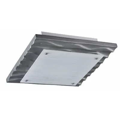 Corp de iluminat pentru tavan Sea - H(min) 120mm, H(max) 120mm, W 400mm, L 400mm , Matt White, 4 X E14 (60W), Metal, Glass, IP20, 4.8kg