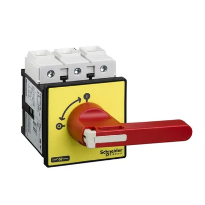 Intrerup. Sarc. Vcf - 3 Poli - 690 V 175 A - Maner Rosu Lung, Blocabil Cu Lacat