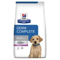 HILL'S Prescription Diet Puppy Derm Complete, XS-XL, Ou, dietă veterinară, hrană uscată câini junior, piele & blană, 12kg