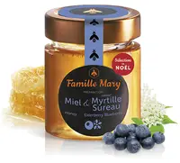 Miere de albine din salcâm cu aromă de afine și soc negru, 170 g, Famille Mary