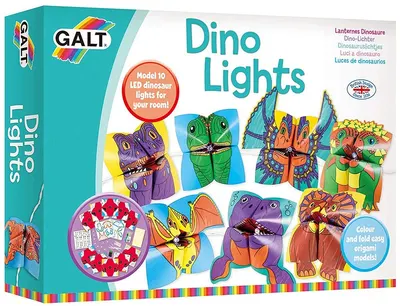 Set creativ Galt - Lampă DIY, dinozauri