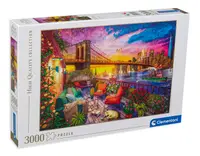 Puzzle Clementoni din 3000 de piese - Apus în Manhattan