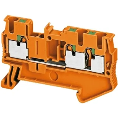 Bloc Terminal De Trecere Linergy4Mm² 32A Cu Un Nivel 2X2 Conex. Push-InGri