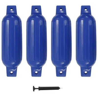 Gossi bara de protectie barca, 4 buc., albastru, 41x11,5 cm, pvc