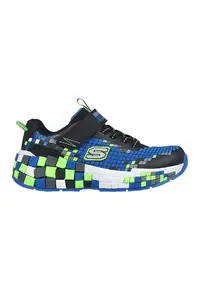 Pantofi sport cu benzi elastice pentru ajustare Mega-Craft 3.0 - Negru/Verde lime/Albastru