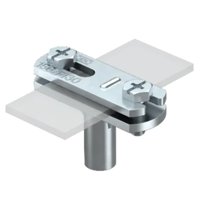 Cable bracket with crossbar FL, 30 mm mounting height galvanised | Type 168 DIN 30