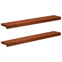 vidaXL Pervazuri 2 buc. Maro 90 x 15 x 2 cm Lemn de fag masiv
