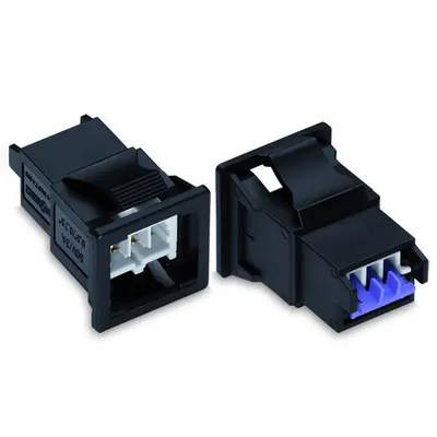 Snap-in plug; 2-pole; Cod. F; light gray