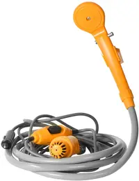 Dus Portabil AUTO pentru Camping cu Pompa de Apa alimentare 12V + accesorii