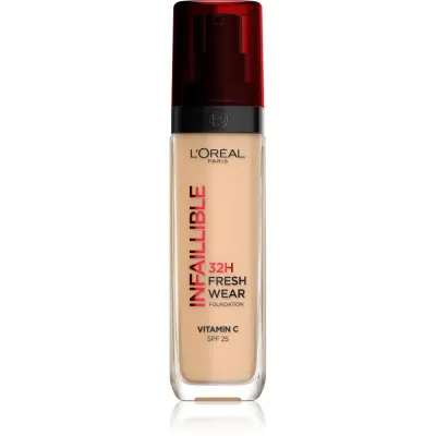 L’Oréal Paris Infaillible 32H Fresh Wear fard lichid de lunga durata culoare 210 COOL ROSE 30 ml