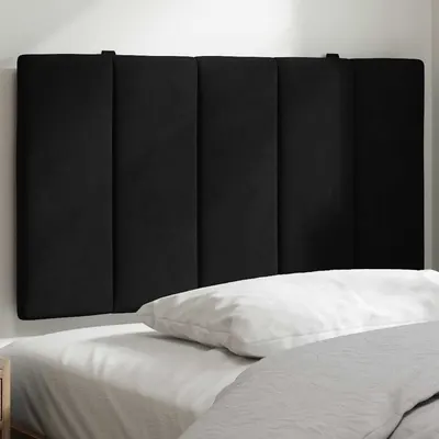 vidaXL Pernă tăblie de pat, Hanko, negru, 80 cm, catifea