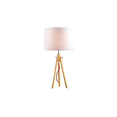 Veioza York Mare, 1 bec, dulie E27, D:385 mm, H:660 mm, Lemn natural