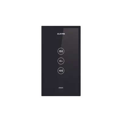 Interfon de interior Electra Classic PAS.27N, touch screen, semiduplex, montaj aparent, negru – inlocuitor PAS.17A, compatibil doar cu panoul Electra digital P4S.A91I