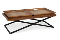 Masuta de cafea TOWLY, nuc, 120x60x42 cm
