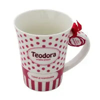Cană din porțelan personalizată Teodora